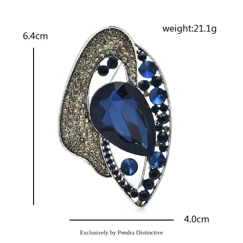 PENDRA Florielle12 Crystal Brooch