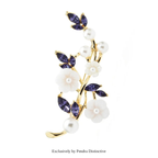 PENDRA Florielle12 Rhinestone Brooch