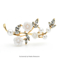 PENDRA Florielle12 Rhinestone Brooch