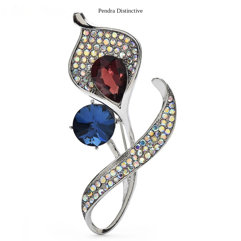 PENDRA Florielle15 Rhinestone Brooch
