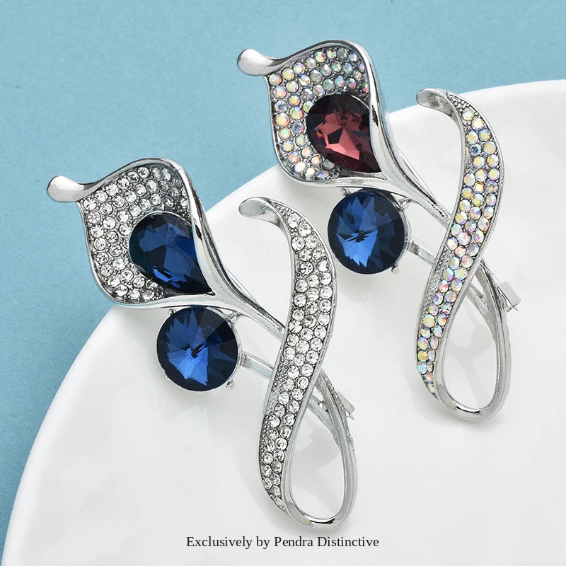 PENDRA Florielle15 Rhinestone Brooch