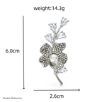 PENDRA Florielle18 Crystal Brooch