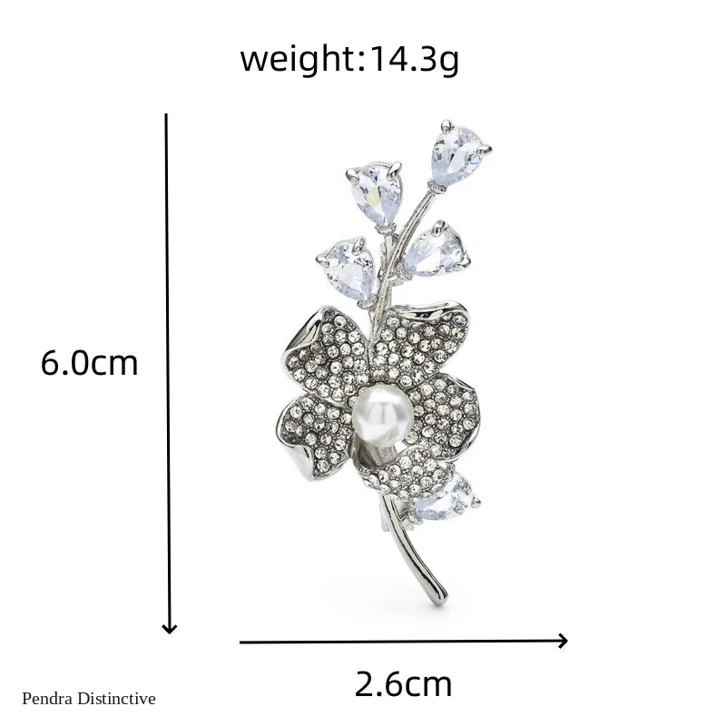 PENDRA Florielle18 Crystal Brooch
