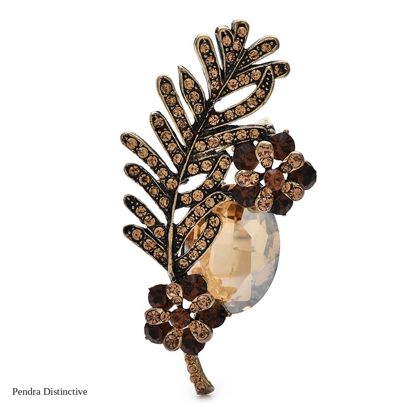 PENDRA Florielle20 Crystal Brooch