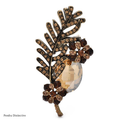 PENDRA Florielle20 Crystal Brooch