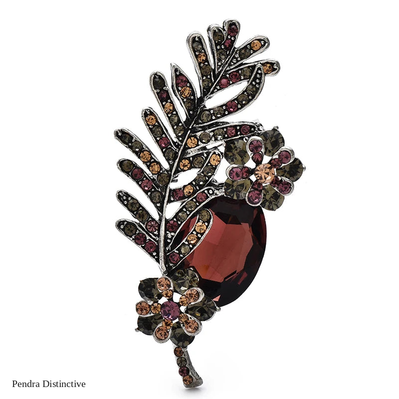 PENDRA Florielle20 Crystal Brooch