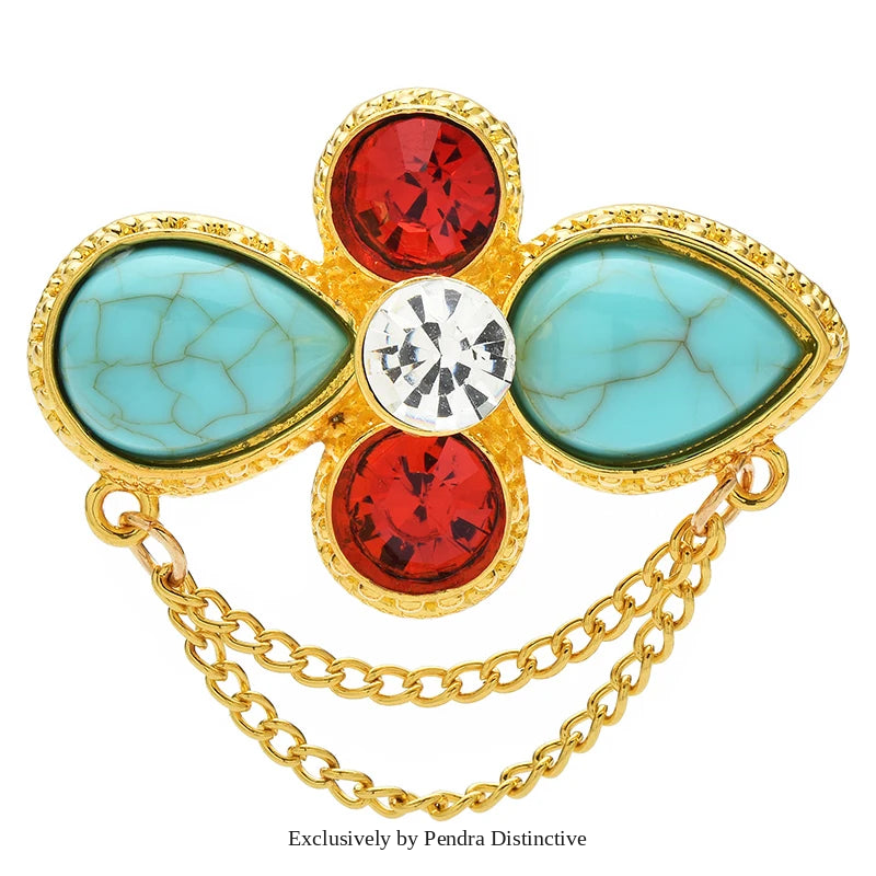PENDRA Florielle22 Floral Brooch