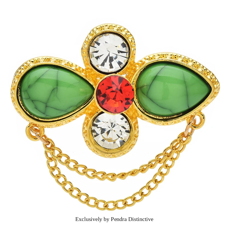 PENDRA Florielle22 Floral Brooch