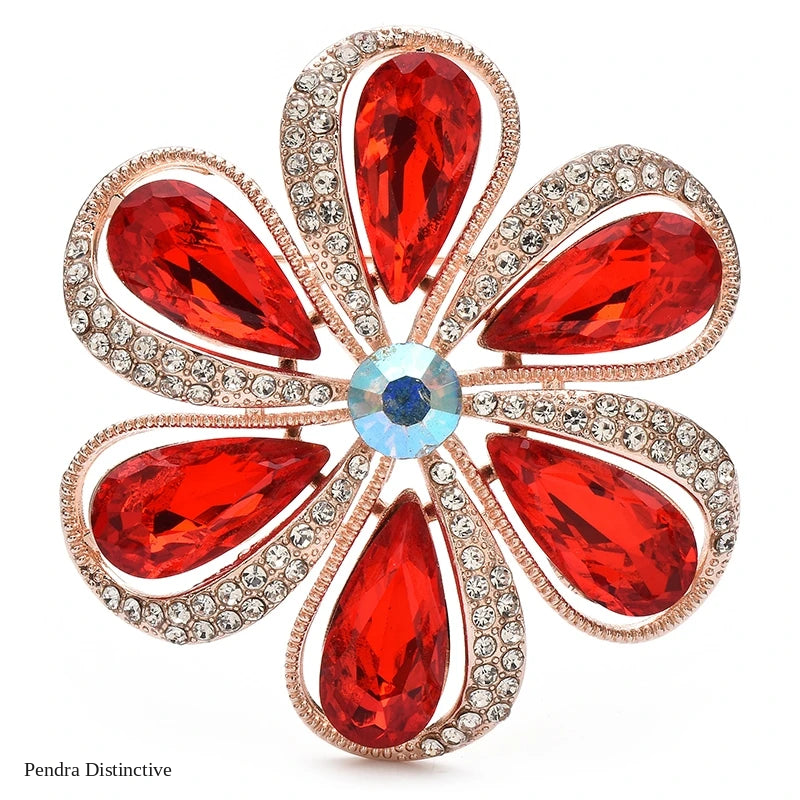 PENDRA Florielle23 Crystal Brooch