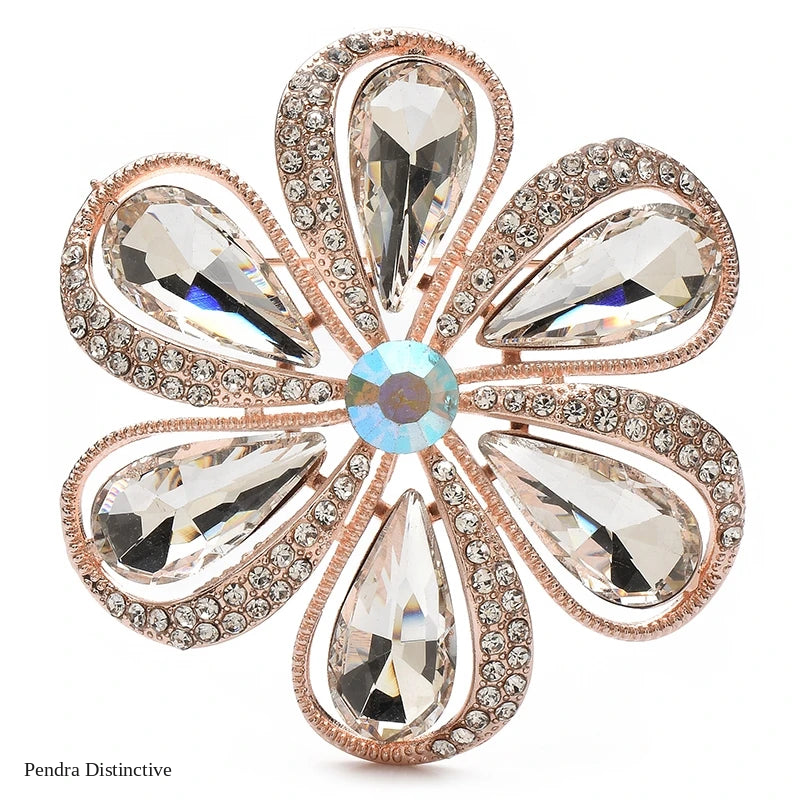 PENDRA Florielle23 Crystal Brooch