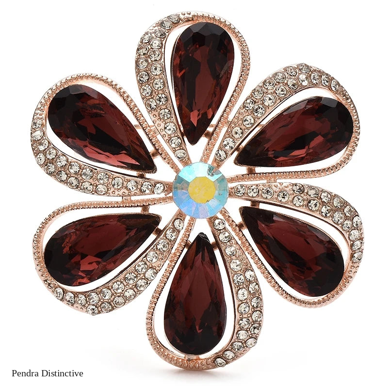 PENDRA Florielle23 Crystal Brooch