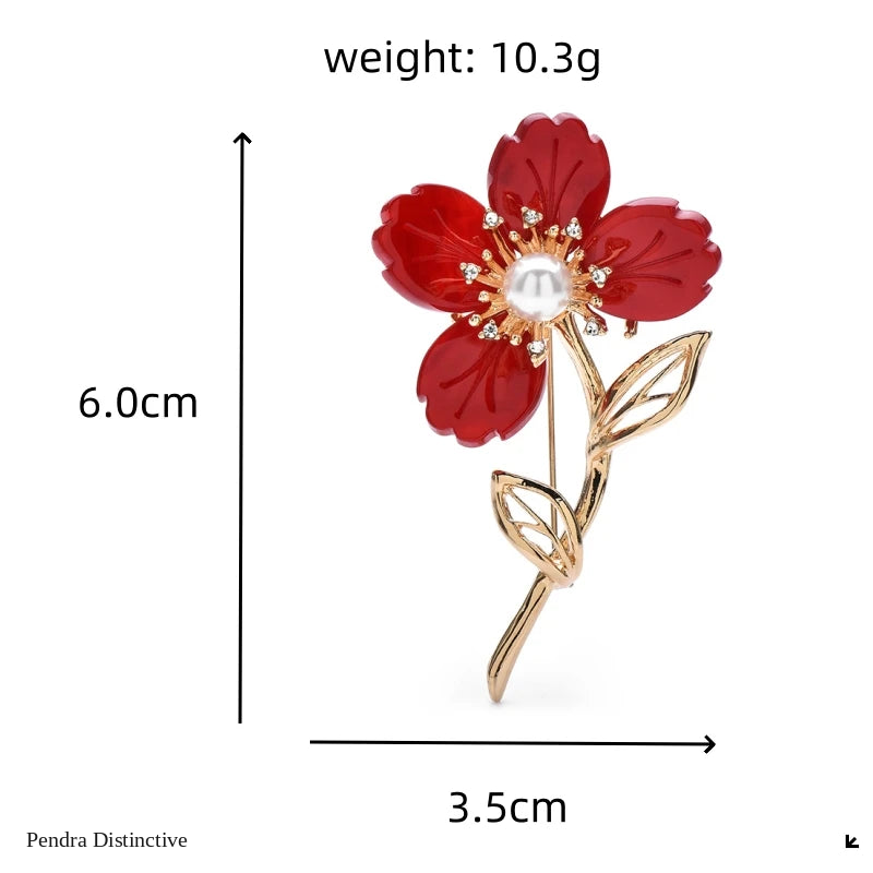 PENDRA Florielle24 Pearl Brooch