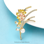 PENDRA Florielle25 Rhinestone Brooch