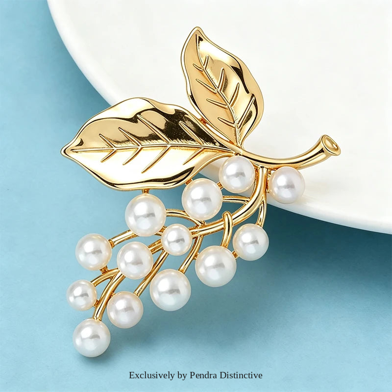 PENDRA Florielle26 Pearl Brooch