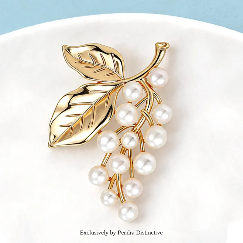 PENDRA Florielle26 Pearl Brooch