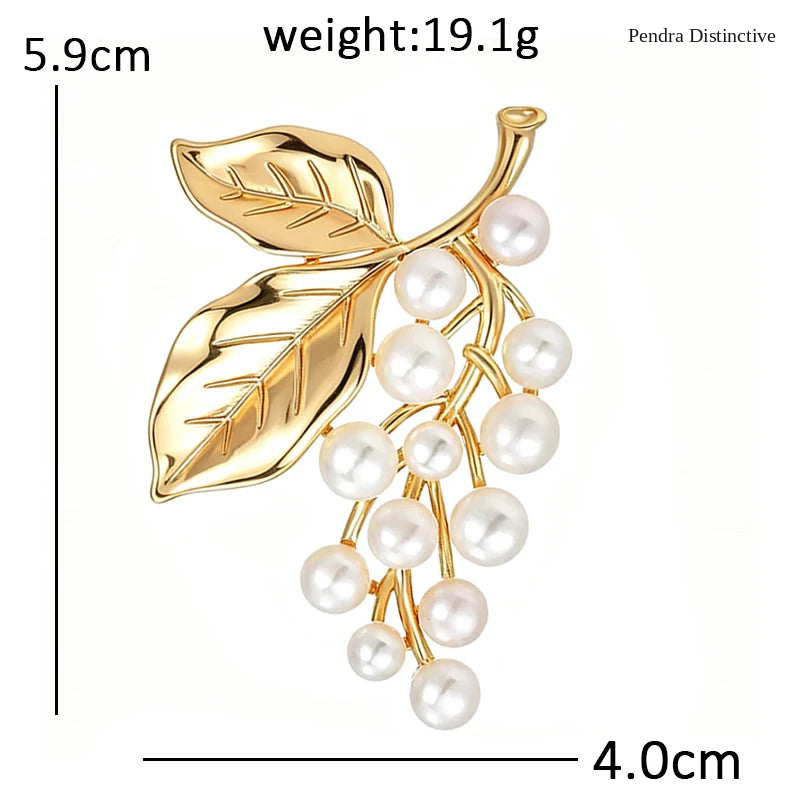 PENDRA Florielle26 Pearl Brooch