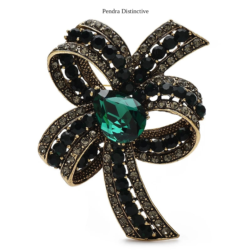 PENDRA Florielle27 Crystal Brooch