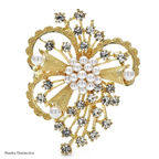 PENDRA Florielle27 Rhinestone Brooch