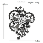 PENDRA Florielle27 Rhinestone Brooch
