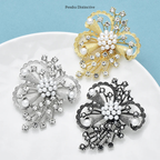 PENDRA Florielle27 Rhinestone Brooch