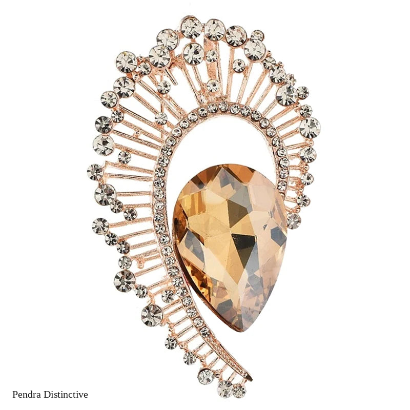 PENDRA Florielle28 Crystal Brooch
