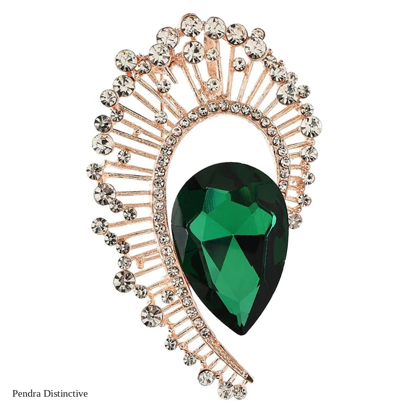 PENDRA Florielle28 Crystal Brooch