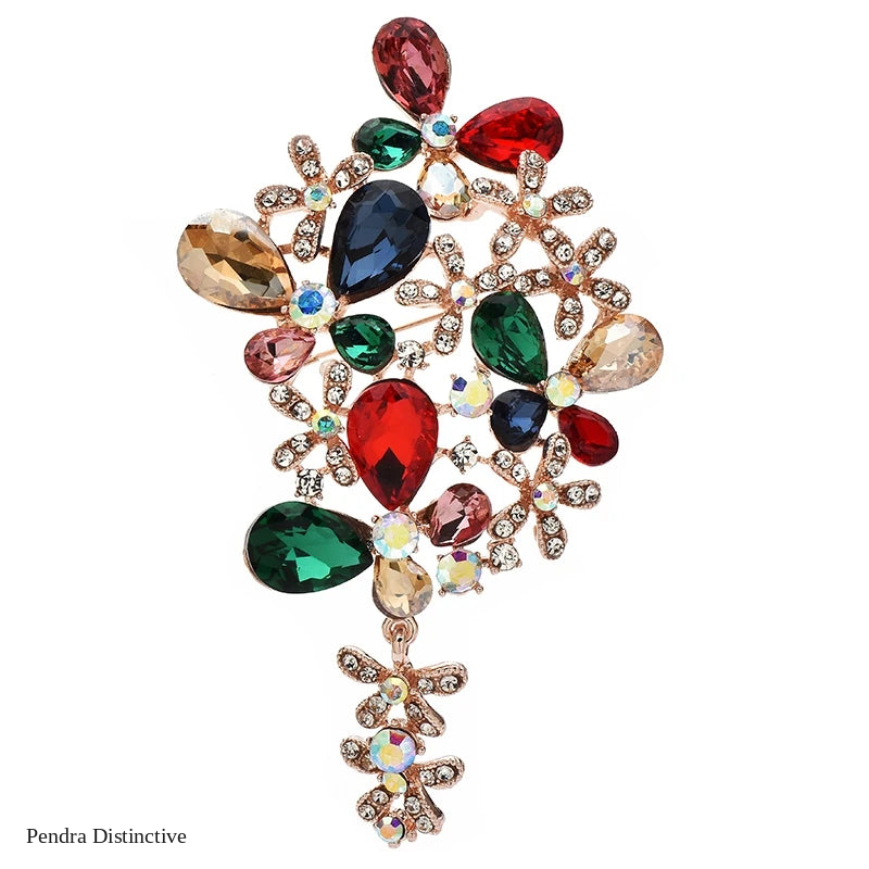 PENDRA Florielle31 Crystal Brooch