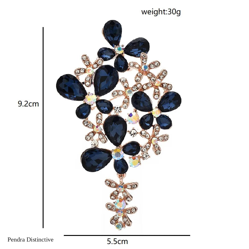 PENDRA Florielle31 Crystal Brooch