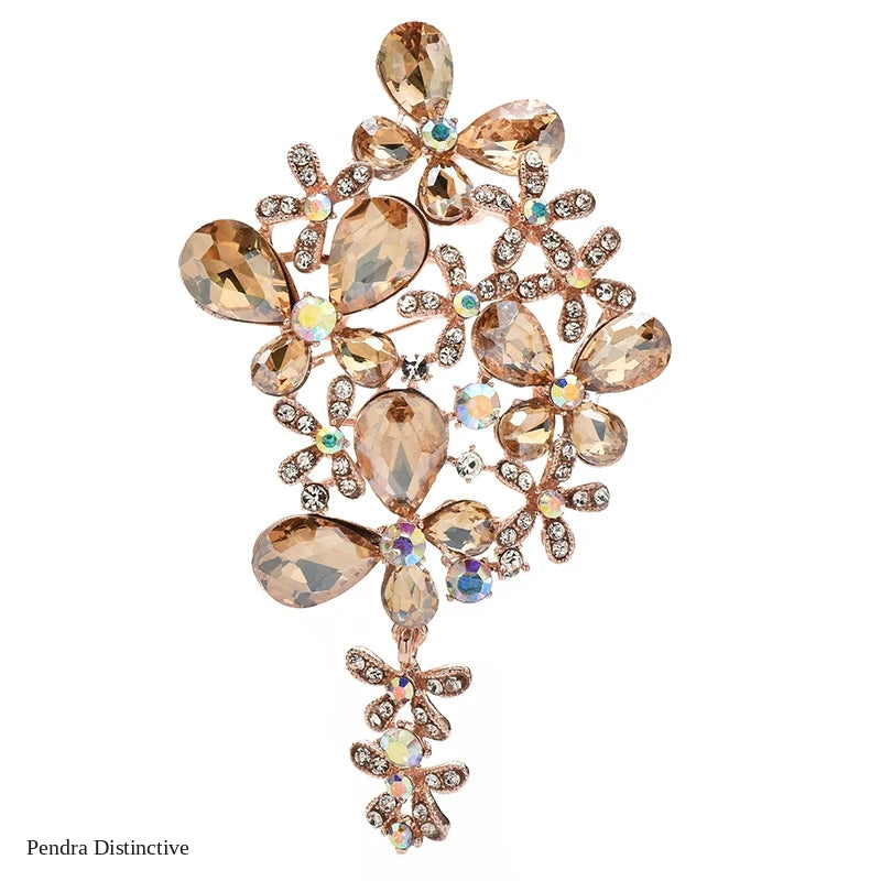 PENDRA Florielle31 Crystal Brooch