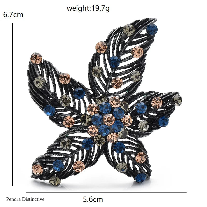 PENDRA Florielle31 Rhinestone Brooch