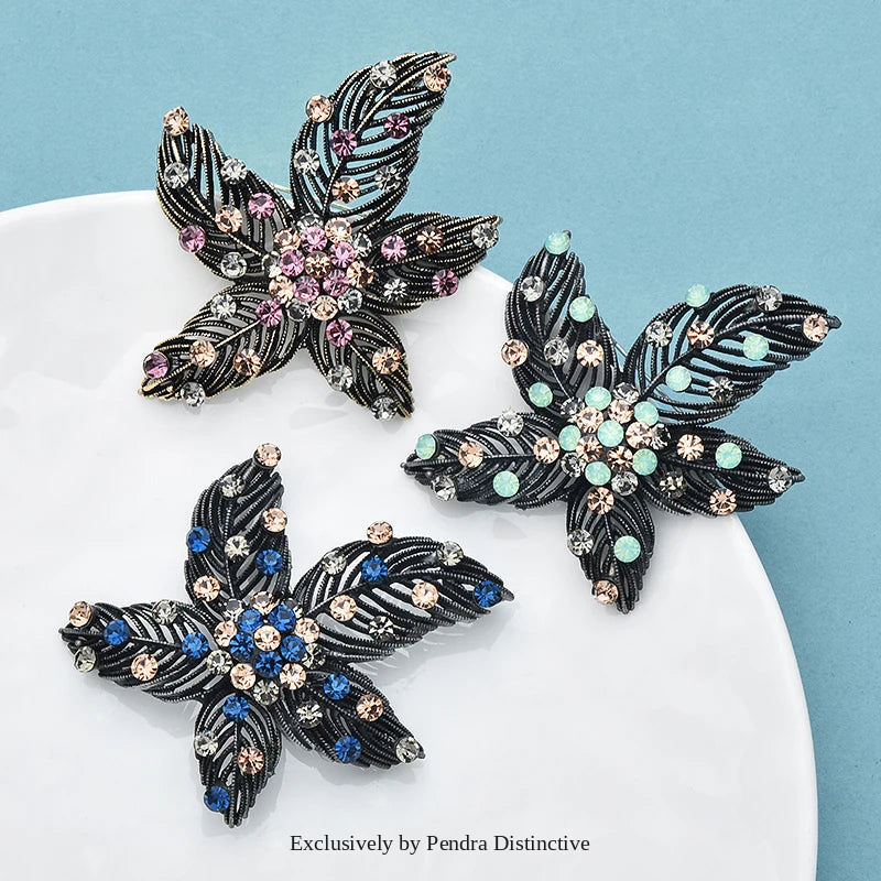 PENDRA Florielle31 Rhinestone Brooch