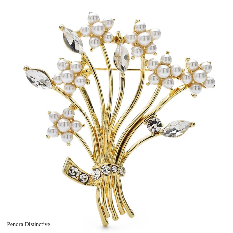 PENDRA Florielle33 Pearl Brooch