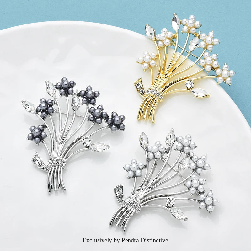 PENDRA Florielle33 Pearl Brooch