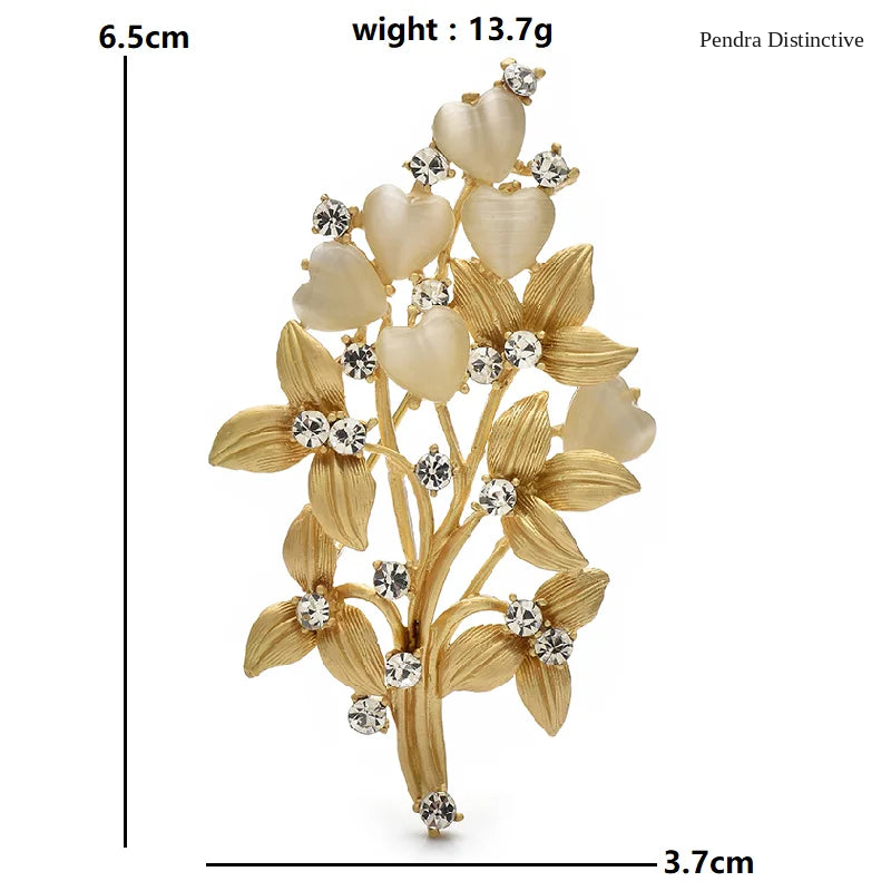 PENDRA Florielle4 Floral Brooch