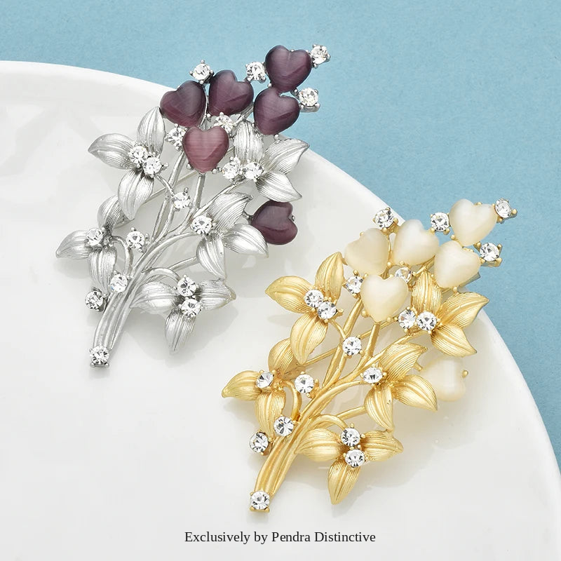 PENDRA Florielle4 Floral Brooch