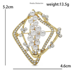 PENDRA Florielle40 Pearl Brooch