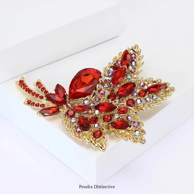 PENDRA Florielle42 Crystal Brooch