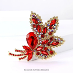 PENDRA Florielle42 Crystal Brooch
