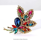 PENDRA Florielle42 Crystal Brooch
