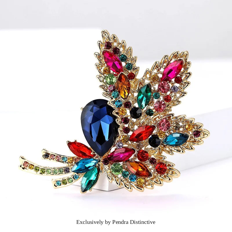 PENDRA Florielle42 Crystal Brooch