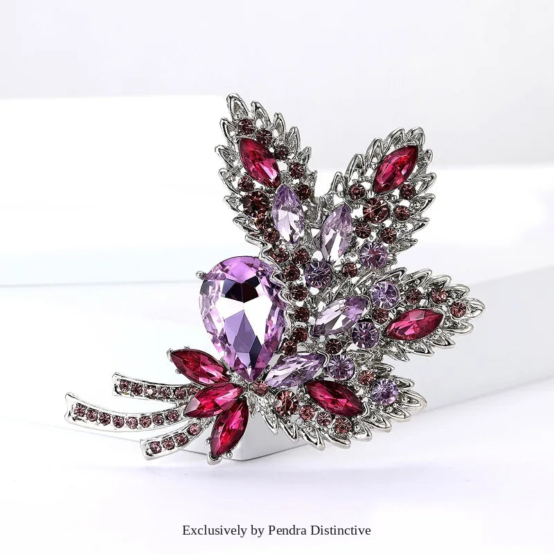 PENDRA Florielle42 Crystal Brooch