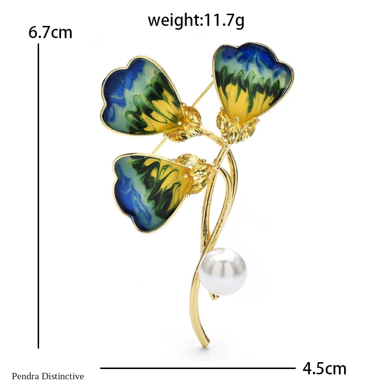 PENDRA Florielle43 Floral Brooch