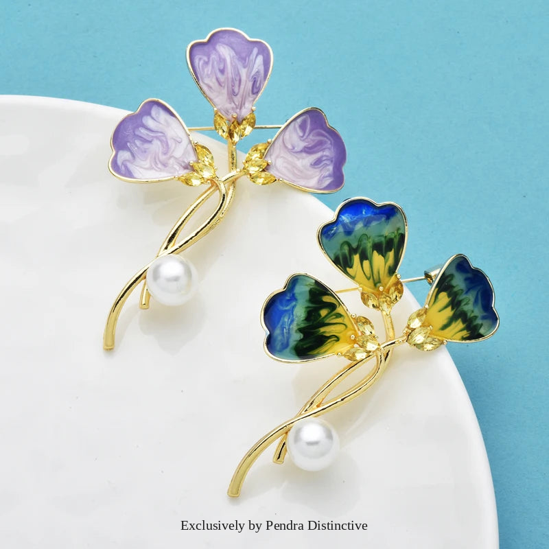 PENDRA Florielle43 Floral Brooch