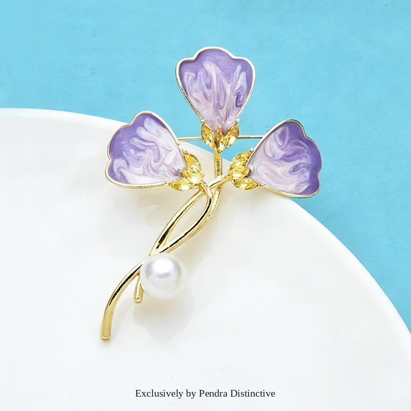 PENDRA Florielle43 Floral Brooch