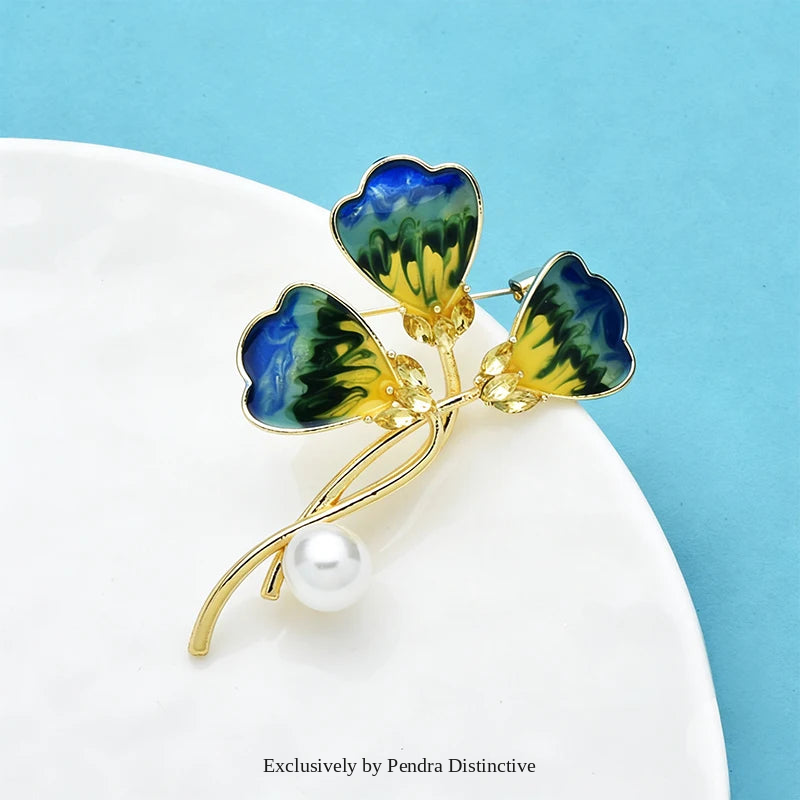 PENDRA Florielle43 Floral Brooch