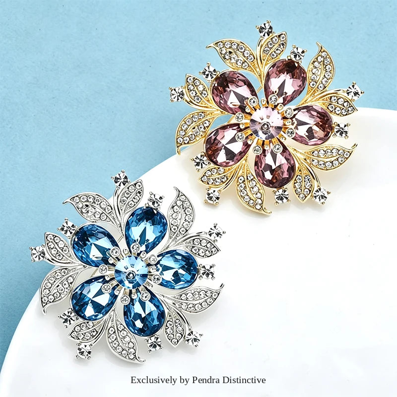 PENDRA Florielle5 Crystal Brooch