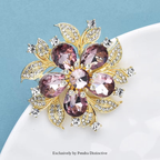 PENDRA Florielle5 Crystal Brooch