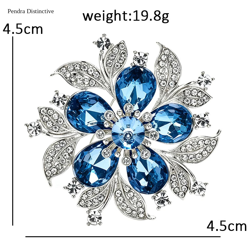 PENDRA Florielle5 Crystal Brooch