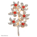 PENDRA Florielle6 Rhinestone Brooch