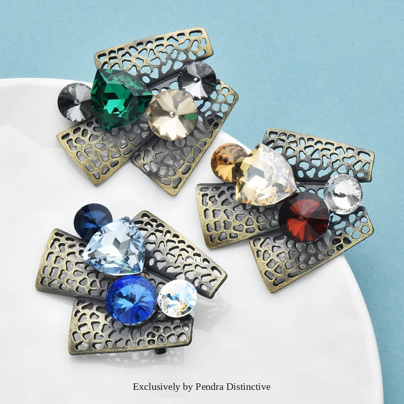 PENDRA Florielle7 Crystal Brooch